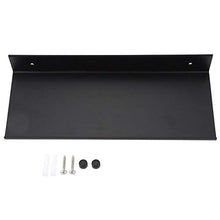 Regun Spazio monostrato per Bagno Nero - Mensola per scaffale in Alluminio Opaco monostrato per Bagno Nero(30cm)