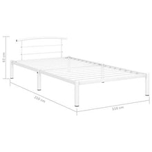 SKM Giroletto Bianco in Metallo 100x200 cm (12.9kg)