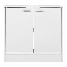 Zerone - Armadio da bagno sotto il lavandino, moderno lavabo mobiletto armadio armadio armadio bagno a doppia anta