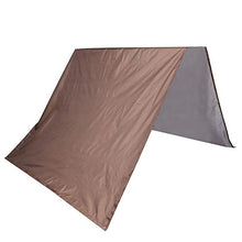 Alinory Tetto per Parco Giochi, Tettoia Altalena, Tetto per Tenda da Giardino per Bambini Telo di Ricambio Telo ombreggiante per parchi Giochi(Brown)