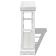 Cikonielf Portabottiglie a 4 livelli per 24 bottiglie, 70 x 22,5 x 70,5 cm, scaffale per bottiglie di vino, bianco