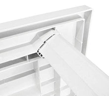 Tomaino Tavolo da Giardino in plastica Rettangolare 126 x 76 x 72 cm (Bianco)