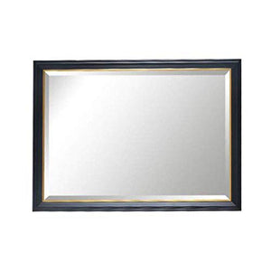 AJH Specchi da Bagno Specchio da Parete Specchio da Trucco Specchi da Bagno Specchi da Bagno Specchi da Parete rettangolari con Cornice Grande Specchio da toeletta smussa