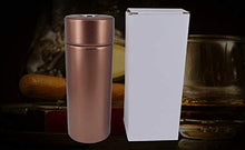 DTPP Portable Cigar Humidor Tubo con umidificatore Travel Case Portatile per 3-5 Sigari,Nero