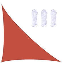 NOPEXTO Vela Ombreggiante,Tenda A Vela Triangolare,Protezione Raggi UV Vela Tenda, Impermeabile E Resistente, per Giardino Balcone Terrazza (4×4×5.7m,Rosso)