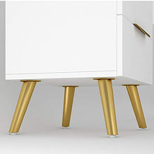 Comodino Camera da Letto & Soggiorno Bianco Comodino-Comodino con 2 cassetti Semplice Camera da Letto Comodino Mini Locker può Essere posizionato sullo Studio, Camera da Let