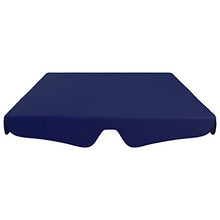 GOTOTOP - Copertura di ricambio per tettuccio parasole per altalena da giardino, 192 x 147 cm, colore: Blu