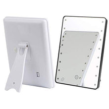 LOVEHOUGE Specchio Cosmetico,Specchio per Il Trucco con 16 Luci A LED,Specchio Cosmetico Illuminato,Oscuramento Continuo,Rotazione di 180 Gradi