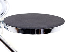 HIMRY Specchi da Trucco, Regolabile in Altezza, Ingranditori 10X con Piedistallo ø 20 cm, 8 Pollici Cosmetico Specchio da Tavolo, Specchio Bagno per Rasatura, 2 Faccia, Cromato, KXD3101-10x