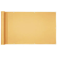 YIFANDU Copertura per Balcone 0.95x8m Impermeabile Balcone Frangivista con Occhielli e Cordoncino per Balcone Giardino Protezione della, Color Crema