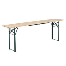 Outsunny Set Birreria da Giardino a 3pz Tavolo con 2 Panche Pieghevole in Legno di Abete