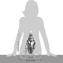 Brubaker Portabottiglie dal Design Ciclista - Scultura in Metallo con Biglietto d'auguri