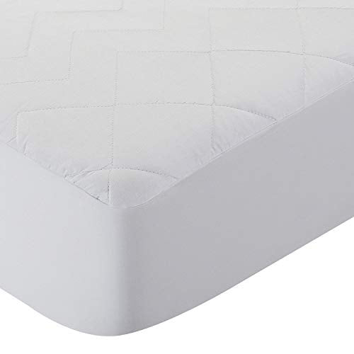 Pikolin Home - Proteggi/coprimaterasso imbottito con trattamento anallergico, con membrana impermeabile e traspirante in tessuto 100% cotone
