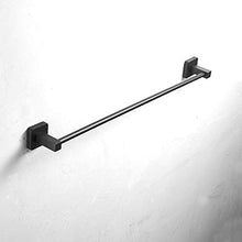 Porta asciugamano da bagno/cucina accessori portasciugamani Hanger 40 cm in acciaio INOX nero pittura Leekayer