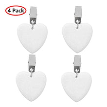Clip per tovaglia decorativa 4 pz Tablecloth clips a forma di cuore Tovaglia Pesi con morsetti per clip in metallo per esterni Garden Party Picnic Table Covers per la festa nuziale pic-nic a casa