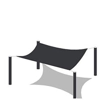 WQZF Rete Ombreggiante Nera Criptata Multifunzionale, Grado di Resistere alla Luce del Sole al Vento, per Giardini Balconati di Animali Domestici Altri Luoghi,5x5m(16 * 16ft)