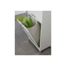 FERIDRAS Mondo Colonna Portabiancheria, Legno, Bianco, 35x53x158 cm
