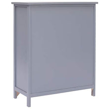 mewmewcat Armadietto Grigio in Legno di Paulownia 60x30x75 cm