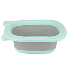 Lavabo per bagno, lavabo per piedi a forma di cartone animato, per neonati o lavaggio di verdure o frutta(green)