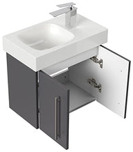 emotion ICONXS53CMRECHTS000104DE - Lavabo con mobiletto, in Legno, 53 x 41 x 29,6 cm, Colore: Antracite Lucido