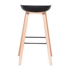 EGOONM Set di 2 Sgabelli da Bar ,Moderni Sedia Cucina Alta, per Bar Cucina Ristorante taverna (Nero-2)