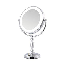 DJY-JY Specchio da bagno Specchio cosmetico Led Incandescente 360 gradi; 3 volte rotante, bifacciale specchio cosmetico ingrandimento USB ricarica specchio