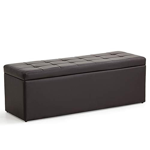 QWERTY Pouf Pieghevole Stoccaggio Ottomano, Pieghevole Contenitore Salvaspazio for Soggiorno E Camera da Letto (Color : Orange, Size : 110x40x40cm)