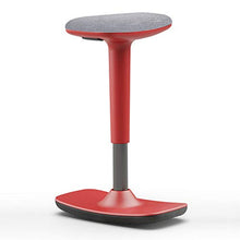 Concepts by Braida Sgabello Leo Girevole Made in Italy. Oscillante con Seduta Attiva Ergonomica, Regolabile in altezza da 53cm a 76cm. Colore Rosso-Grigio