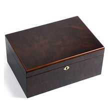 WRJY Humidor per sigari Scatola per sigari, Scatola Regalo da Uomo con armadietto idratante a Doppio Strato in Legno di Cedro Importato, con umidificatore e igrometro Scatola idratante