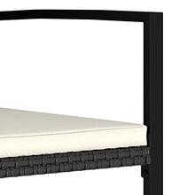 Tidyard Set 7/9 pz da Pranzo da Giardino in Polyrattan Nero/Grigio,Set Tavolo e Sedie da Giardino per Esterno in Polyrattan,Set Tavolo in Vetro e 6/8 Sedie con Braccioli da Giardino per Esterno