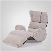 MeiMei Moderna Moda Pieghevole Singolo Divano Letto Balcone bay Window Lounge Chair (Color : Gray)