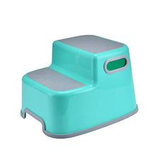 JSJE Sgabello da 2 sgabelli per Bambini - Bambini, Sgabello per Bambini, Sgabello per Ragazzi e Ragazze, Sgabello per la Formazione della Toilette con impugnature antisci Green