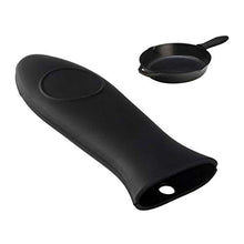 Cabilock 2 Pezzi in Silicone Copri Manico per Padelle Manici Resistenti al Calore per Padelle Bistecchiere Padelle in Ghisa (Nero)