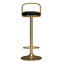 CMX-Barhocker Sgabello da Bar Regolabile in Altezza Sgabello da Bar Girevole Moderno Airlift con schienali, Sedia da Bar in Velluto per tavoli da Cucina