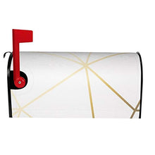 Copertura magnetica per cassetta delle lettere in oro bianco per decorazione da giardino, dimensioni standard 51 x 45 cm