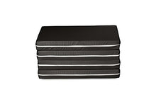 Evergreenweb - Materasso Waterfoam Multiuso trasformabile in Confortevole Pouf Letto Futon Salvaspazio Pieghevole 4 Pezzi Materasso Singolo Alto 10 cm SFODERABILE Lavabile Adatto per Massaggi Shiatsu