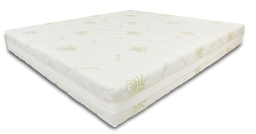 Baldiflex Emporio Materasso Singolo Molle Insacchettate 800 Molle, Fodera Aloe Vera, 80x190cm