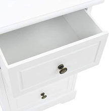 vidaXL Comodino in MDF Elegante 3 Cassetti Tavolino da Notte Comò Arredo Cassettiera Mobiletto per Camera da Letto Arredamento Interni Legno di Pino