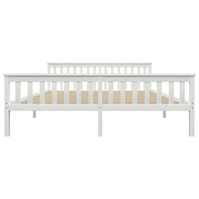 Lasamot Struttura Letto in Legno massello di Pino per Adulti, Bambini, Struttura Letto con 2 cassetti, Bianco, Dimensioni Materasso Adatte 180x200 cm (Senza Materasso)