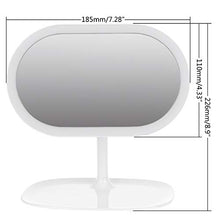 WXL Specchi da Tavolo 360 ° Ruota Rotante Specchio Touch Screen Touch Screen Specchio cosmetico con Luce a LED per Specchio di Viaggio Specchio Trucco con LED