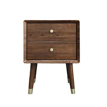 RKRZLB Comodino Naturale Camera da Letto Cassettiera Moderno con 2 Cassetti 15.7x13.7x19.7 inch Cassettiere Cameretta