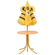 GOTOTOP Set da Bistrot per Bambini da Esterni con Ombrellone Set di Mobili da Giardino per Bambini Giallo 1 Tavolo 2 Sedie 1 Ombrellone