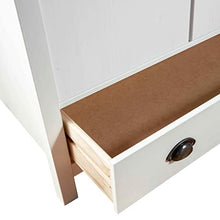 vidaXL Armadio a 2 Ante Hill Range Bianco 89x50x170cm in Legno di Pino