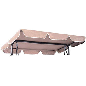 Tyfiner Tettuccio di Ricambio Universale per Dondolo da Giardino, Copertura per Soffitto Battente Cortile Esterno,001,109 x 196 cm