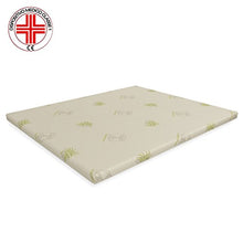 Dormiland Topper Correttore Materasso Matrimoniale Francese in Memory 140 x 190 Altezza 4 cm Memory Foam Sfoderabile Aloe Vera Magnetoterapia Dispositivo Medico
