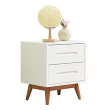 Comodino Tavolino Comodino con Cassetto di Stoccaggio Cassetto Adatto a Soggiorno e Camera da Letto (Color : White, Size : One Size)