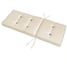 Detex Set di Cuscini coprisedia Imbottiti 6 Pezzi Vanamo Fascette di Fissaggio Fodera Lavabile Schienale Alto Crema