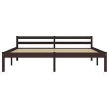 SKM Giroletto con 4 Cassetti Marrone Scuro Legno di Pino 160x200 cm (41.44kg)