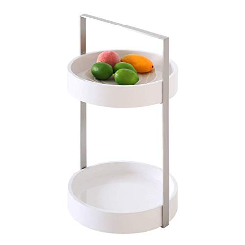 Mensola per doccia, bar Cucina Isola Carrello portaoggetti Supporto porta fiori girevole portatile con mensole per bagno in acciaio inossidabile per la casa