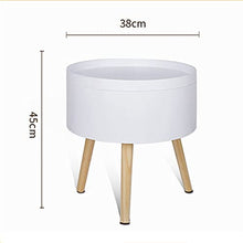 NL Comodini Camera da Letto Comodini Contenitori Coppia Comodino da Notte Tavolino per Salotto Organizzatore da Letto Gambe in Legno